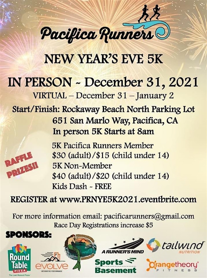 
		Pacifica Runners New Year's Eve 5K 2021 image

