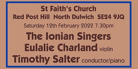 Concert with The Ionian Singers tickets