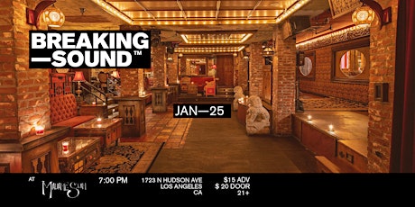 Breaking Sound LA feat. Natalie Staples, Trey Christie, Cody Randall,+ more tickets