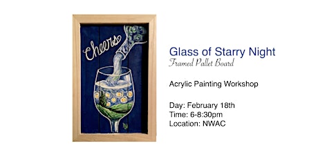 Glass of Starry Night Acrylic Workshop tickets