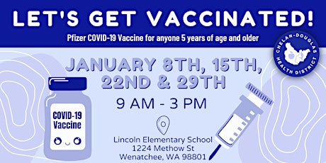 Pfizer Drive-thru COVID-19 Vaccine Clinic at Lincoln Elementary tickets