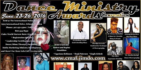 Dance Ministry Awards and Convention 2016!!! NOT A COMPETITION BUT A VISION primary image