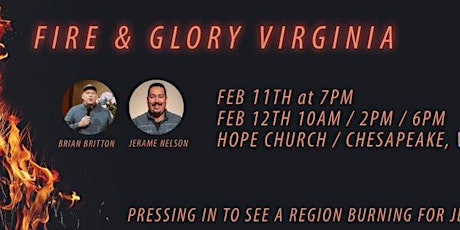 Fire and Glory Virginia with Jerame Nelson, Brian Britton and Others tickets