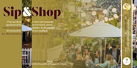 1st Saturday's Sip and Shop tickets