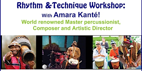 Kouraba Drumming Workshop featuring Master percussionist AMARA KANTE primary image