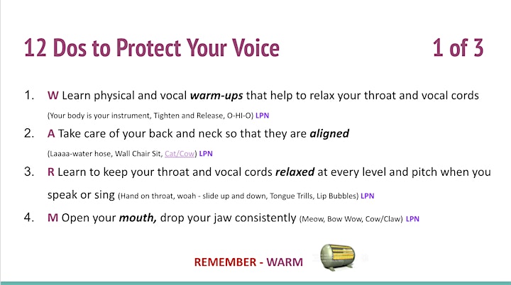 
		How to Protect Your Voice ~ for VO Actors image
