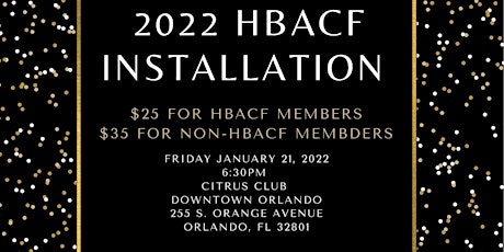 HBACF 2022 Installation tickets