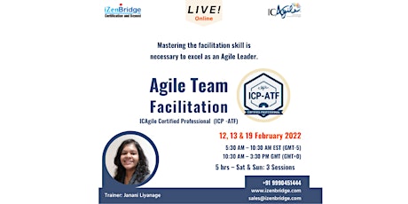 Certified Professional in Agile Team Facilitation- ICP-ATF: Virtual tickets