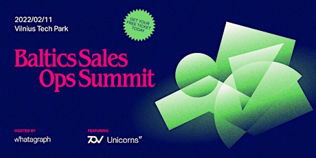 The First Ever Baltics Sales Operations Summit for B2B Execs #BSOS tickets