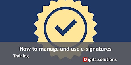 How to use, manage and verify electronic signatures - tickets