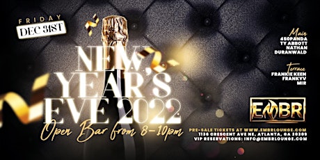 NEW YEARS EVE 2022 | EMBR LOUNGE