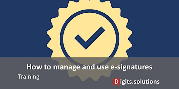How to use, manage and verify electronic signatures -