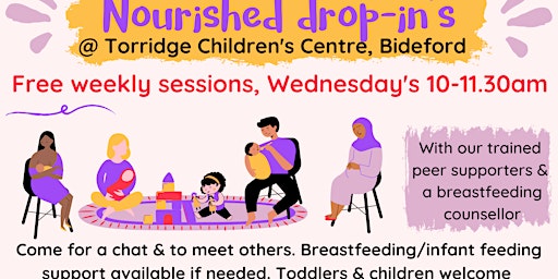Imagem principal do evento Nourished drop-in Bideford (breastfeeding & infant feeding support)
