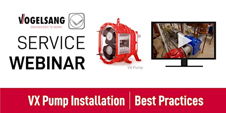 Service Training Webinar: VX Pump Installation Best Practices tickets
