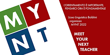 Hauptbild für MYNT - Meet Your Next Teacher 2022 - Liceo Linguistico Boldrini BO