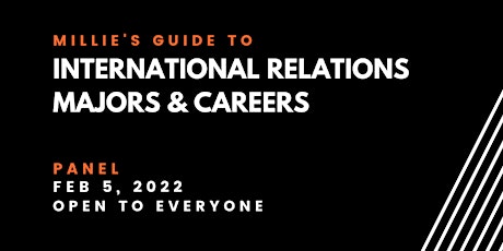 PANEL | Millie's Guide to International Relations Majors & Careers tickets