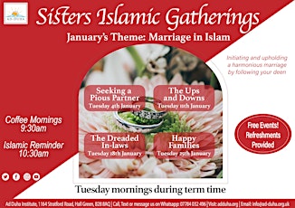 Sisters Islamic Gatherings - Marriage in Islam tickets