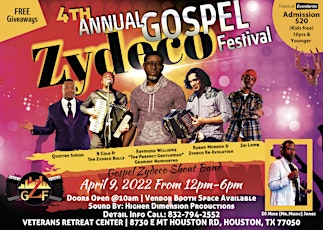 4th Annual Gospel Zydeco Festival 2022 tickets
