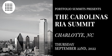 The Carolinas RIA Summit tickets