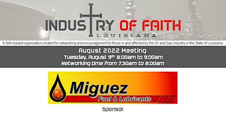 Industry of Faith August 2022 Breakfast