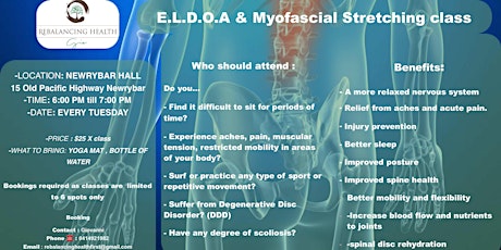 E.L.D.O.A & Myofascial stretching class tickets