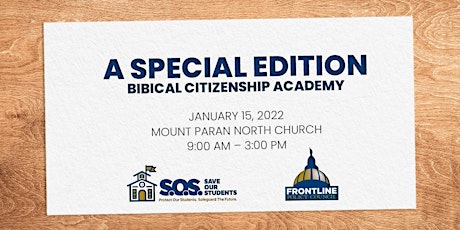 Biblical Citizenship Academy - Special Edition - We are NOT sold out