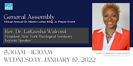 HCCI Dr. Martin Luther King, Jr. Prayer Event w/ Rev. Dr. LaKeesha Walrond tickets