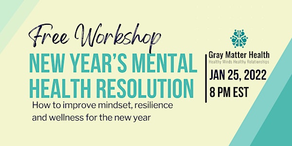 New Year's Mental Health Resolution
