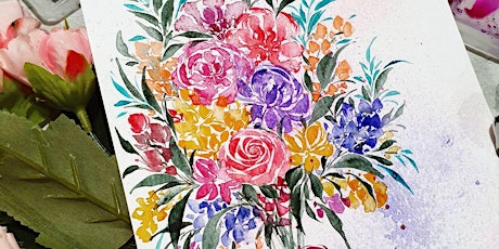 Watercolor Florals and Brush Lettering Course - MP20220212WFBL tickets