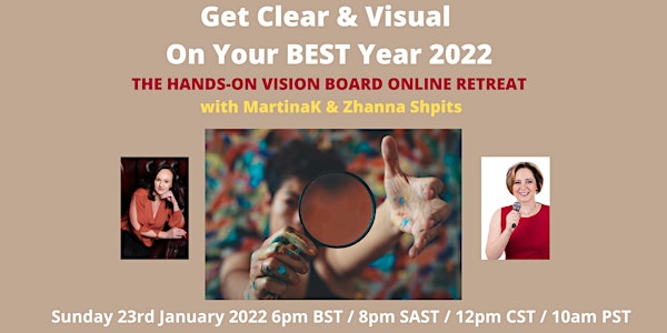 Get Visual On Your BEST Year '22 - Hands On Vision Board online retreat