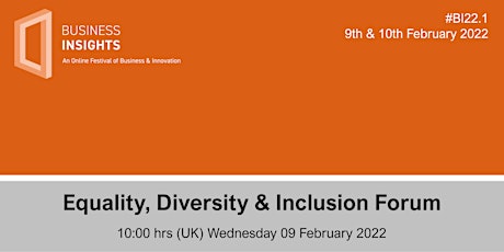 #BI22.1 - Equality, Diversity and Inclusion Forum tickets