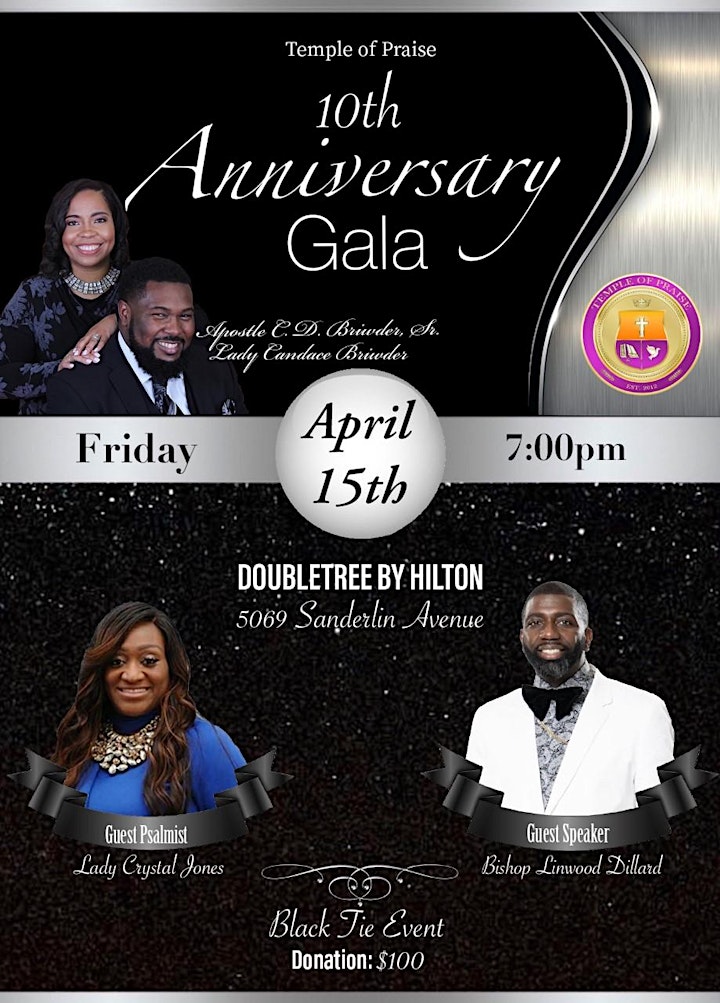 
		Temple of Praise 10th Anniversary Gala image
