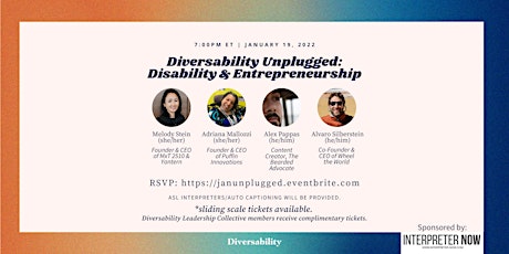 Diversability Unplugged: Disability and Entrepreneurship tickets