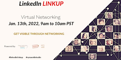Primaire afbeelding van LinkedIn LINKUP - The Get Visible with Networking Virtual Event