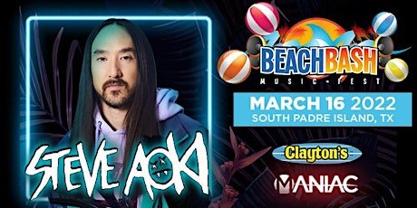 Steve Aoki Live at Claytons Beach Bar tickets