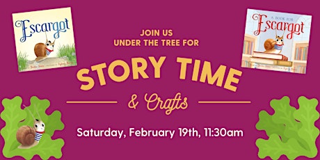 Saturday Storytime and Escargot's Salad Craft tickets