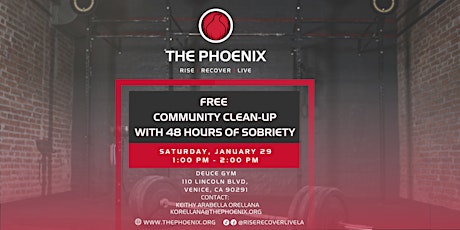 SOBER & FREE: Community Gym Clean- Up! tickets