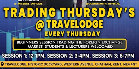Trading Thursdays @ Travelodge: Greenwich University Students Welcomed tickets