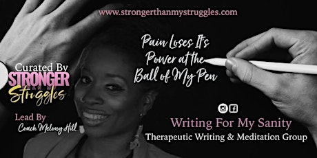 STMS Writing For My Sanity Therapeutic Writing Workshop tickets