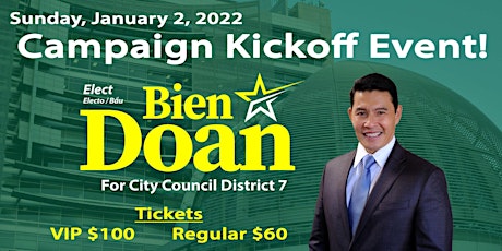 Campaign Kickoff for Bien Doan for San Jose City Council D7! primary image