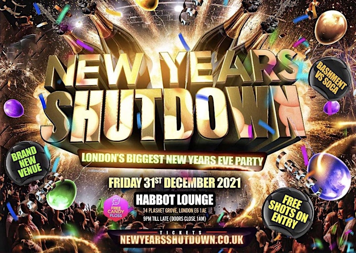 
		New Years Shutdown - London’s Biggest New Year Eve Party image
