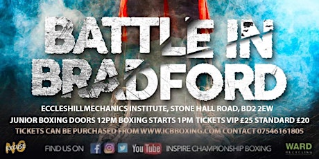 JUNIOR February 12th 2022 Battle In Bradford Boxing Event tickets