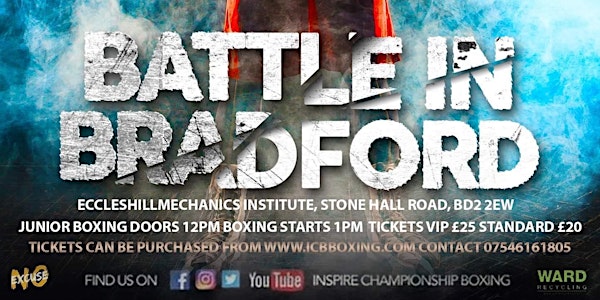 JUNIOR February 12th 2022 Battle In Bradford Boxing Event