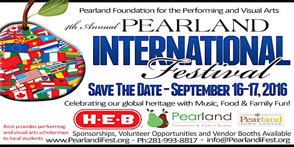 Pearland International Festival-VIP Food, Wine & Beer with Headliner  The M...
