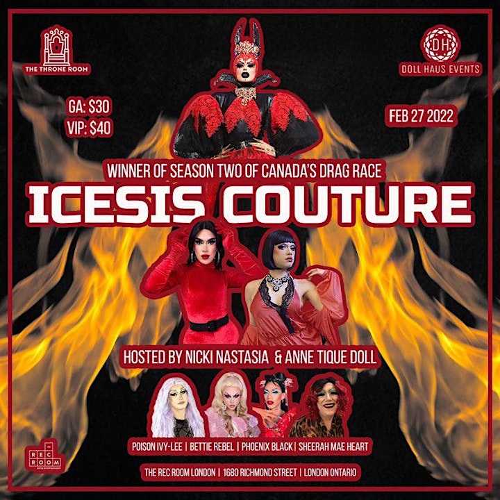 Icesis Couture in London! Hosted by Anne Tique Doll and Nicki Nastasia! image
