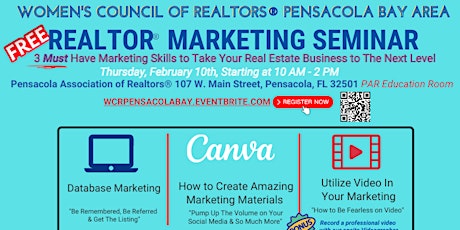 REALTOR® Marketing Seminar - 3 Must Have Marketing Skills For Your Business tickets