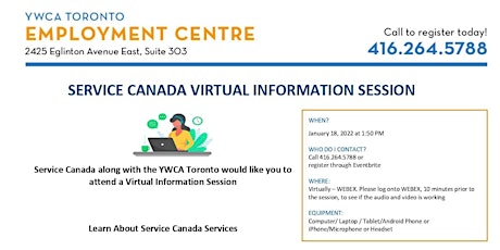 Service Canada Virtual Information Session tickets