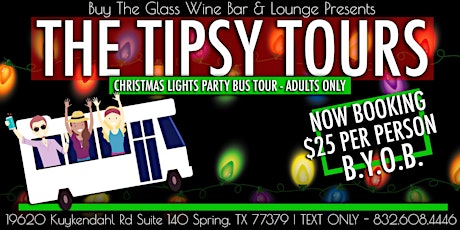 TIPSY CHRISTMAS LIGHTS  TOUR | Party Bus EDITION x BYOB tickets