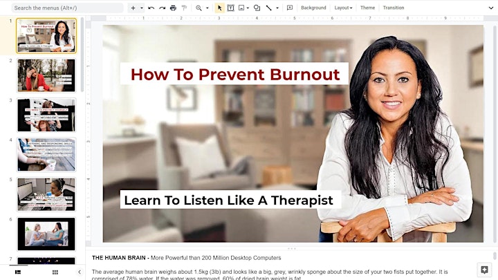 How To Prevent Burnout - A Free, On-Demand, Self Paced Workshop image