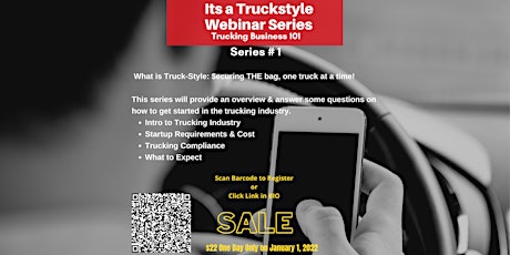 Its a Truck-Style Webinar Series Trucking Business 101 tickets